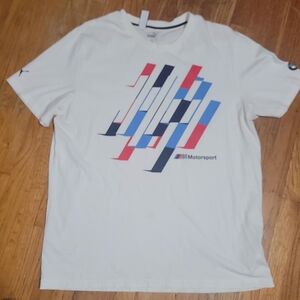 Puma White Motorsport Graphic Tee